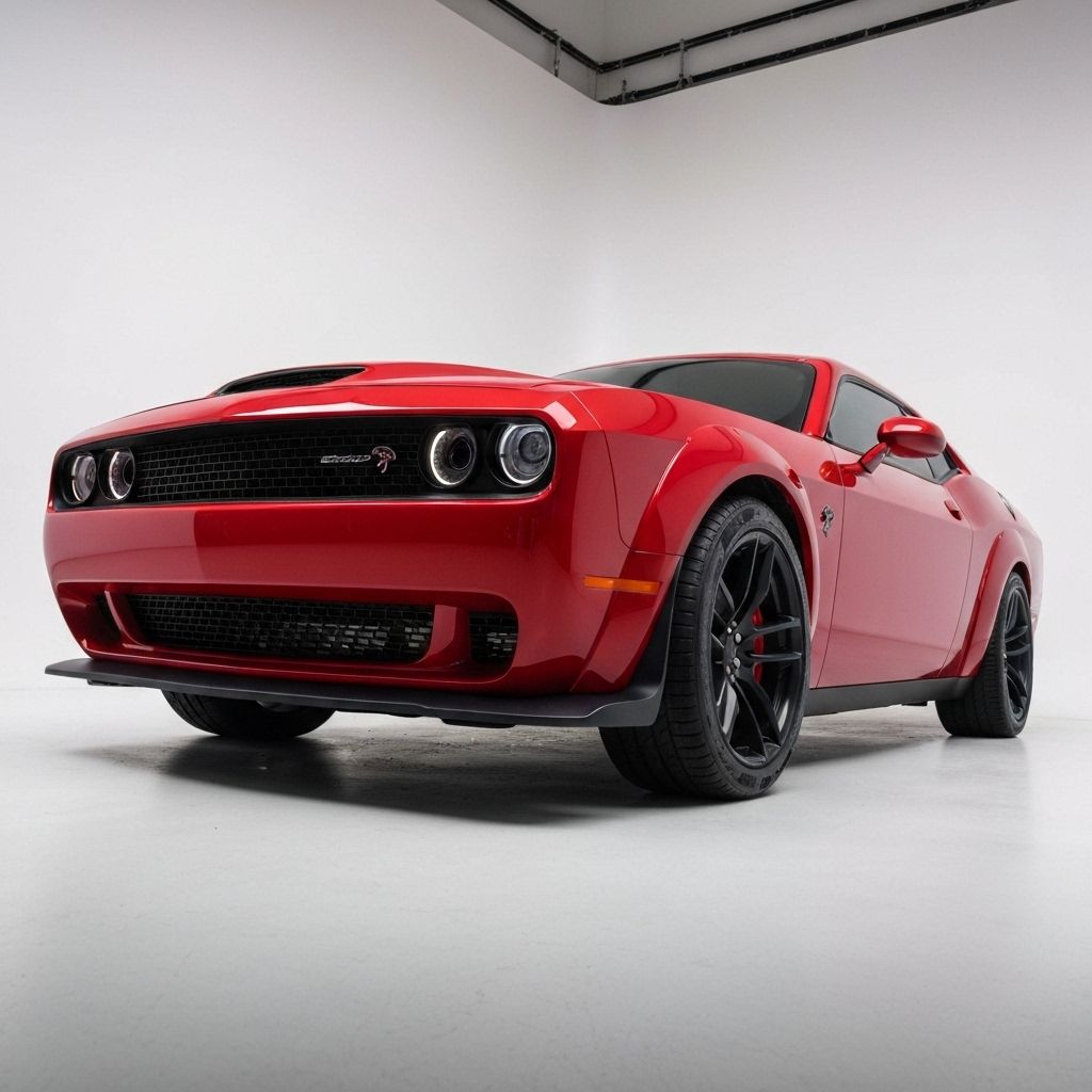 Challenger SRT Hellcat 6.2L Supercharged HEMI V8 muscle car in UAE - 717 HP performance vehicle
